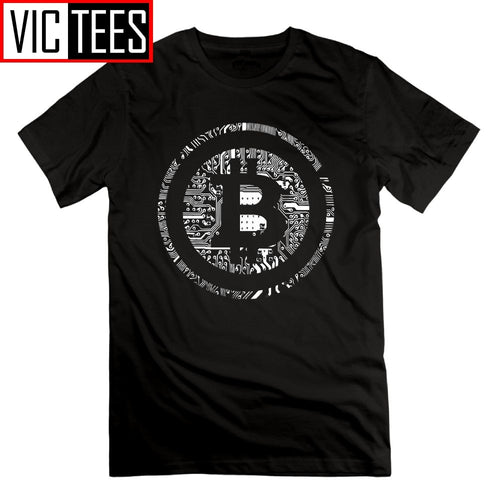 Bitcoin Cryptocurrency Crypto Currency Financial Revolution T-Shirt Novelty Large Size Mens Cotton T-Shirt Tees