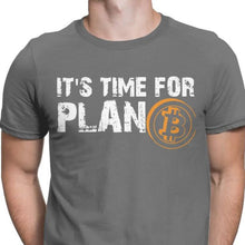 Men&#39;s It&#39;s Time For Plan B Bitcoin BTC Crypto Currency T Shirts Cryptocurrency Blockchain Christmas T-Shirts Drop Ship