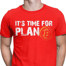 Men&#39;s It&#39;s Time For Plan B Bitcoin BTC Crypto Currency T Shirts Cryptocurrency Blockchain Christmas T-Shirts Drop Ship