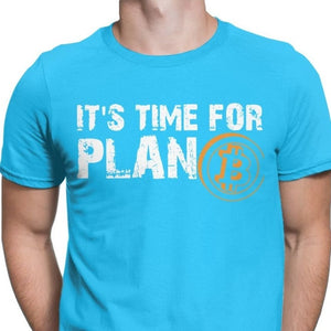 Men&#39;s It&#39;s Time For Plan B Bitcoin BTC Crypto Currency T Shirts Cryptocurrency Blockchain Christmas T-Shirts Drop Ship