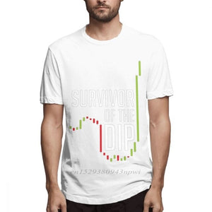 Forex Stock market Trader T Shirt High-Q Print Share Day Trade  Of The Dip Candlestick Crewneck T-shirt XS-3XL Plus Size