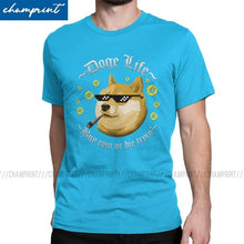 Men's Doge Life Dogecoin T Shirts Bitcoin Crypto Cryptocurrency Tees Ethereum Btc Blockchain Clothing Birthday Gift T-Shirts