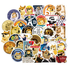 50PCS Bitcoin & Dogecoin Stickers Pack Virtual Currency Graffiti Decal Sticker For  Laptop Notebook Guitar Stationery Pegatina