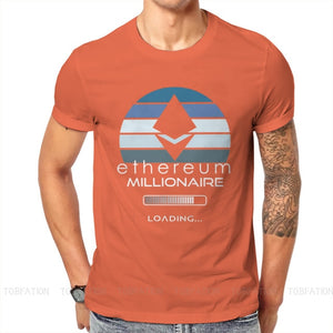 Cryptocurrency Crypto Miner Ethereum Millionaire Loading Tshirt Graphic Classic Summer Men's Clothing Cotton Harajuku T Shirt