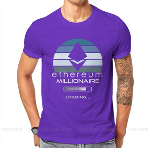 Cryptocurrency Crypto Miner Ethereum Millionaire Loading Tshirt Graphic Classic Summer Men's Clothing Cotton Harajuku T Shirt