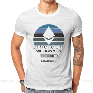 Cryptocurrency Crypto Miner Ethereum Millionaire Loading Tshirt Graphic Classic Summer Men's Clothing Cotton Harajuku T Shirt