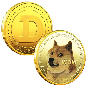 Dogecoin Killer Shiba Inu Coin (SHIB) CRYPTO Metal Gold Plated Physical Shib Doge Killer Souvenir Commemorative Coins