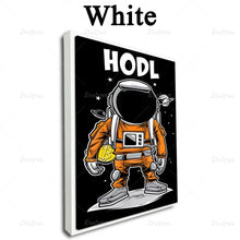 Nordic Abstract Hodl Crypto Astronaut Bitcoin Painting PostersAnd Prints On Canvas Wall Art Pictures For Living Room Home Decor