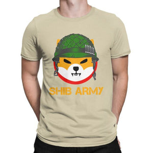 Men Women's T-Shirt Shiba Inu Token To The Moon Shibarmy Vintage Tee Shirt SHIB Doge Crypto Coin T Shirt O Neck Clothing