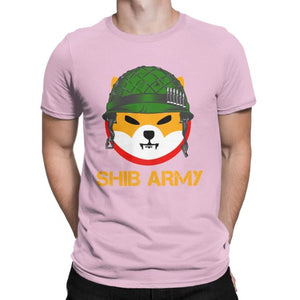 Men Women's T-Shirt Shiba Inu Token To The Moon Shibarmy Vintage Tee Shirt SHIB Doge Crypto Coin T Shirt O Neck Clothing