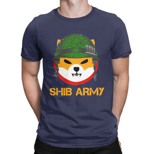 Men Women's T-Shirt Shiba Inu Token To The Moon Shibarmy Vintage Tee Shirt SHIB Doge Crypto Coin T Shirt O Neck Clothing