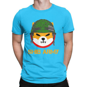 Men Women's T-Shirt Shiba Inu Token To The Moon Shibarmy Vintage Tee Shirt SHIB Doge Crypto Coin T Shirt O Neck Clothing