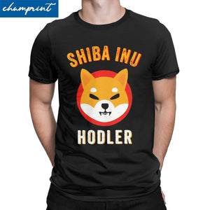 Men Women's Shiba Inu Hodler Token Tee Shirt Crypto Coin T Shirt SHIB Doge Bitcoin Cryptocurrency Clothes Plus Size T-Shirts