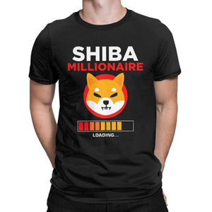 Men Women Shiba Inu Coin Token Shib Army HODL Crypto T Shirt SHIB Millionaire Loading Clothes O Neck Tee Shirt Summer T-Shirt