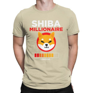 Men Women Shiba Inu Coin Token Shib Army HODL Crypto T Shirt SHIB Millionaire Loading Clothes O Neck Tee Shirt Summer T-Shirt