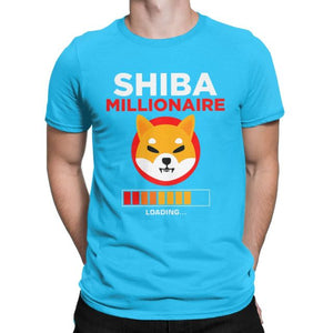 Men Women Shiba Inu Coin Token Shib Army HODL Crypto T Shirt SHIB Millionaire Loading Clothes O Neck Tee Shirt Summer T-Shirt