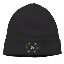 Bitcoin Cryptocurrency Art Winter Warm Beanie Hats Crypto Love Support Gift Unisex Bonnet Hipster Caps For Students