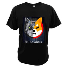 Shiba Army T Shirt Shibu Inu Crypto Currency Meme T-Shirt Summer EU Size High Qualirty Crewneck Soft Basic Tops Tee