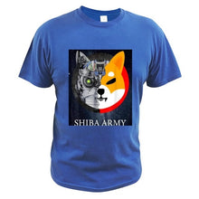 Shiba Army T Shirt Shibu Inu Crypto Currency Meme T-Shirt Summer EU Size High Qualirty Crewneck Soft Basic Tops Tee