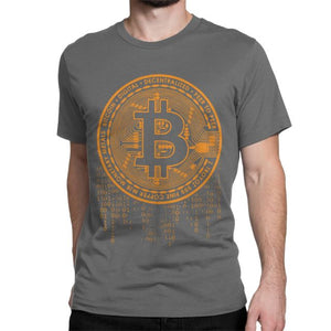 Men T-Shirt Plan B Bitcoin BTC Crypto Currency Tee Shirt Cryptocurrency Ethereum Dogecoin Blockchain Geek T Shirt Gift Clothing