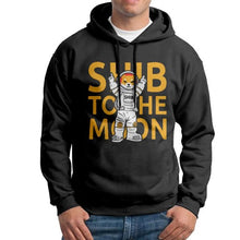 Men's Shib To The Moon Shiba Inu Coin Token Crypto Hoodie Travel 100% Cotton Sweatshirt Cool Hooded Tops