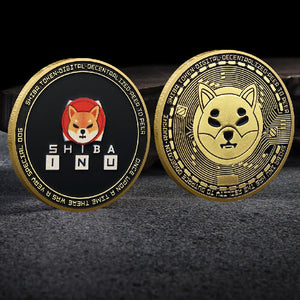 Shiba INU Coin (SHIB) Dogecoin Killer  CRYPTO Metal Gold Plated Physical Shib Coin Shiba Doge Killer Commemorative Coins