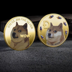 Shiba INU Coin (SHIB) Dogecoin Killer  CRYPTO Metal Gold Plated Physical Shib Coin Shiba Doge Killer Commemorative Coins