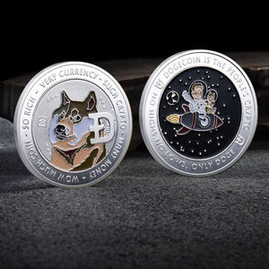 Shiba INU Coin (SHIB) Dogecoin Killer  CRYPTO Metal Gold Plated Physical Shib Coin Shiba Doge Killer Commemorative Coins