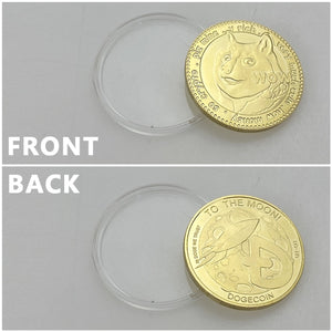 Shiba INU Coin (SHIB) Dogecoin Killer  CRYPTO Metal Gold Plated Physical Shib Coin Shiba Doge Killer Commemorative Coins