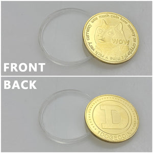 Shiba INU Coin (SHIB) Dogecoin Killer  CRYPTO Metal Gold Plated Physical Shib Coin Shiba Doge Killer Commemorative Coins