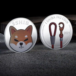 Shiba INU Coin (SHIB) Dogecoin Killer  CRYPTO Metal Gold Plated Physical Shib Coin Shiba Doge Killer Commemorative Coins