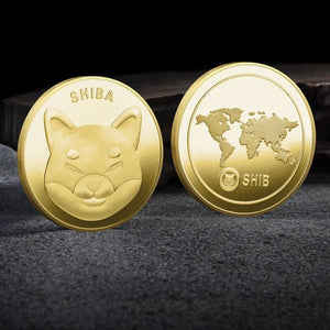 Shiba INU Coin (SHIB) Dogecoin Killer  CRYPTO Metal Gold Plated Physical Shib Coin Shiba Doge Killer Commemorative Coins