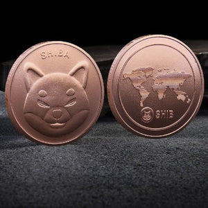 Shiba INU Coin (SHIB) Dogecoin Killer  CRYPTO Metal Gold Plated Physical Shib Coin Shiba Doge Killer Commemorative Coins