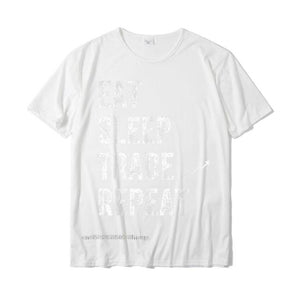 Eat Sleep Trade Repeat Day Stock Trading T-Shirt - Trader Personalized Tshirts New Coming Cotton Men's Tops Shirt Normal