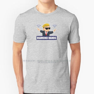 Wallstreetbets Diamond Hands-Stock Market Options Calls Day Trading Bitcoin T Shirt 100% Pure Cotton Wallstreetbets Reddit