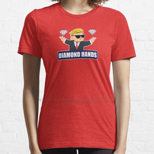 Wallstreetbets Diamond Hands-Stock Market Options Calls Day Trading Bitcoin T Shirt 100% Pure Cotton Wallstreetbets Reddit