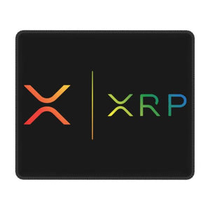 Ripple XRP Rainbow Ripple Logo Mouse Pad Square Non-Slip Rubber Mousepad for Gamer Desk Computer Bitcoin Crypto Mouse Mat